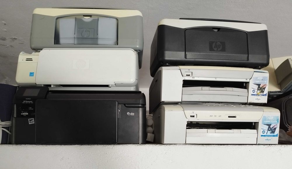 Impressoras HP e BROTHER usadas