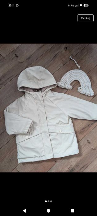 Kurtka gumowana Zara 98
