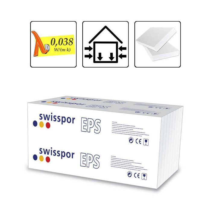 Styropian Swisspor 038 20cm 15cm 10cm  kompletny system  transport