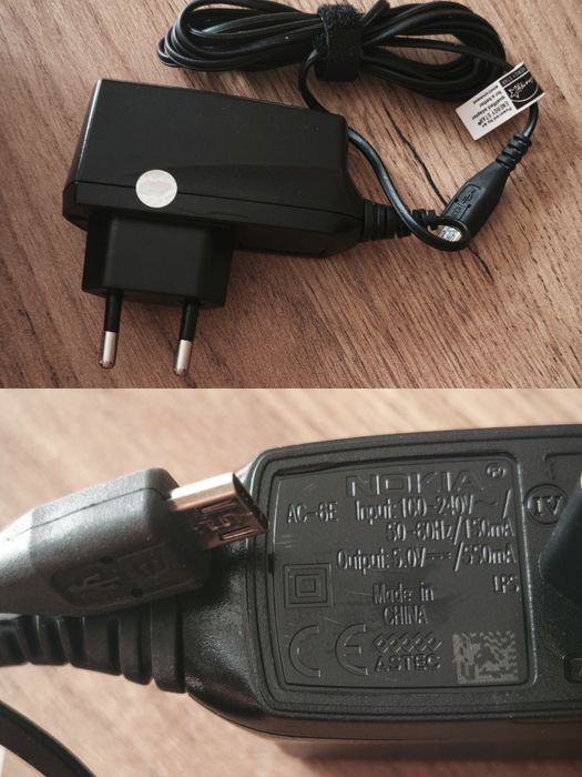 Зарядка Samsung ATADS30EBE / Nokia AC-3E / AC-4E / ACP-12E / AC-6E зарядки. Описание