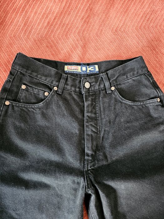 Spodnie jeansowe damskie czarne retro 32/30