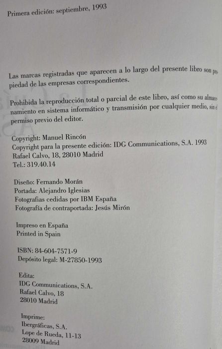 Livro "La Guía del AS/400" de Manuel Rincón