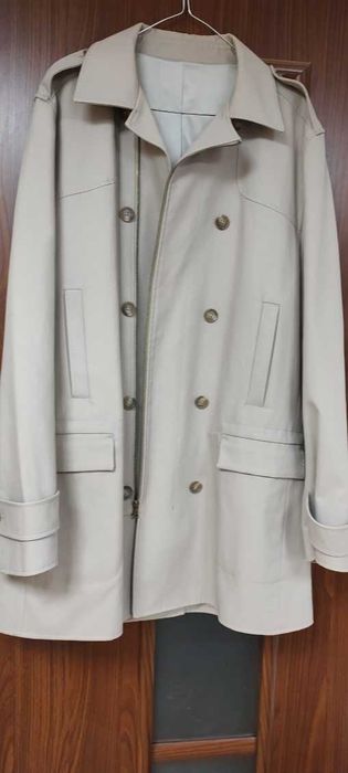 Płaszcz męski krótki beżowy