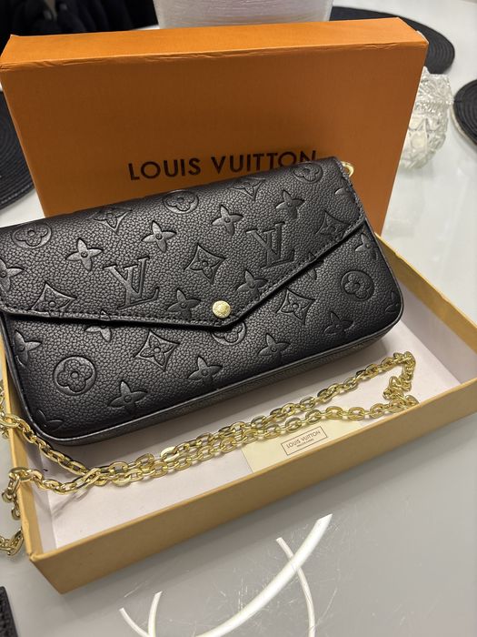 Torebka LV 30cm nowa czarna