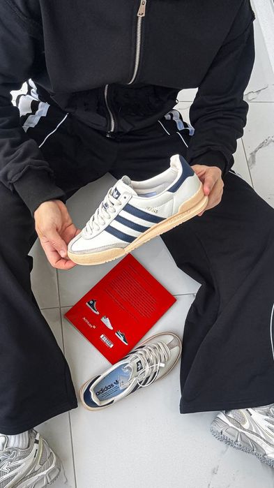 Кросівки Кроссовки Adidas Jeans Beige Blue Бежевый Бежевий Кросовки демісезон