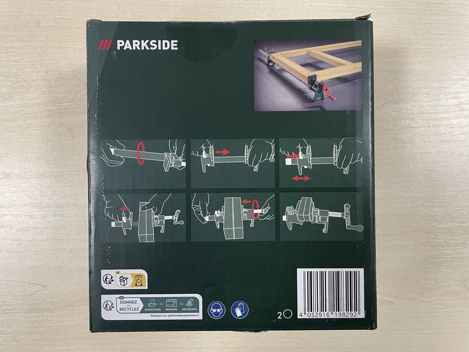 Струбцина трубна 3/4"(27мм) для фіксації заготовок PARKSIDE