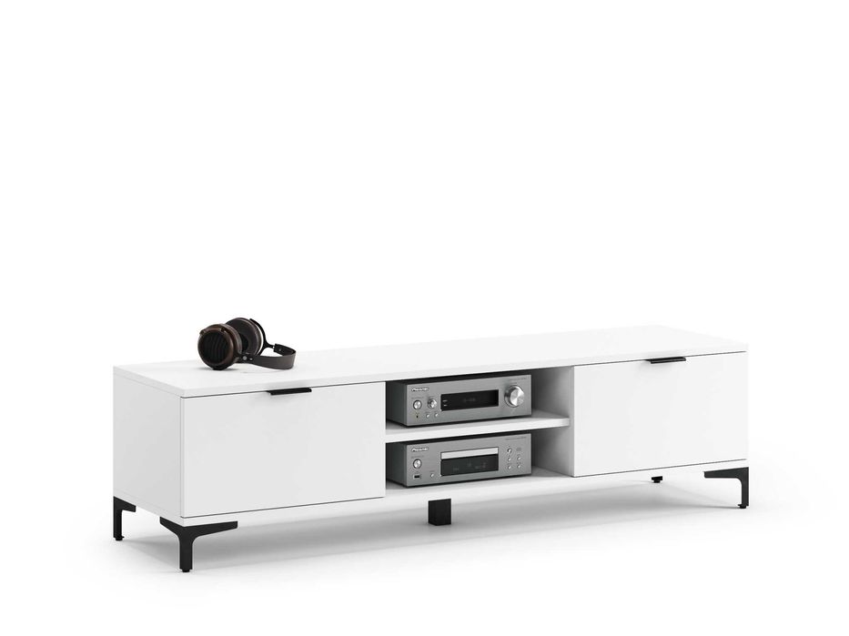 Szafka RTV LANA 05 Biały Mat - POD TV DO SALONU POKOJU z szufladami