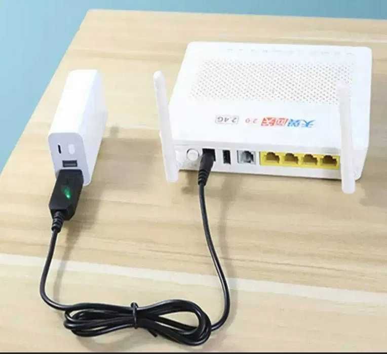 Кабель живлення для роутера 9V. через PowerBank