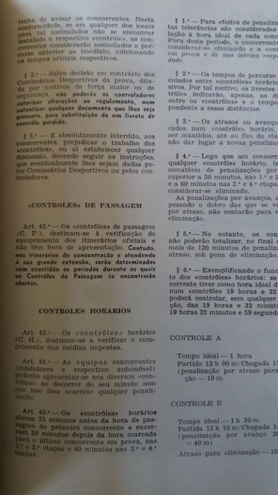 Regulamento Rally TAP 1973 com ficha de inscrição- RARO