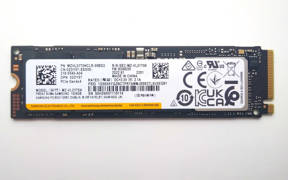 samsung pm9a1 1tb - купить комплектующие для ПК - Цена на OLX.ua