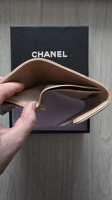 Portfel mały w pudełku skóra naturalna