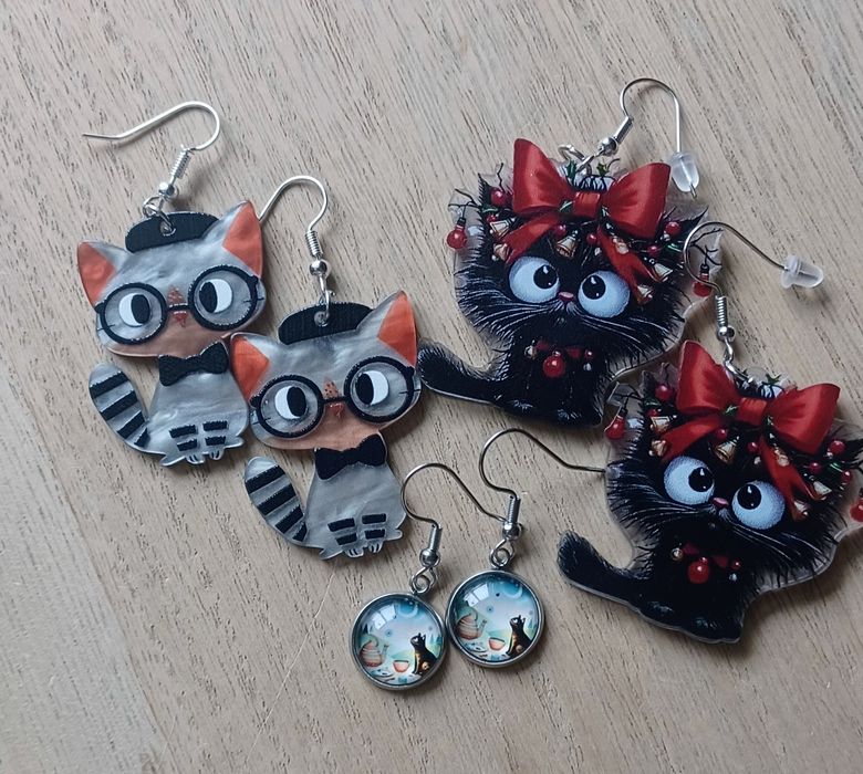 Kolczyki dla kociary