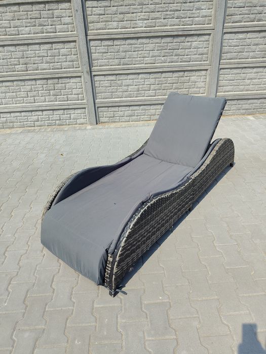 Leżak ogrodowy polirattan