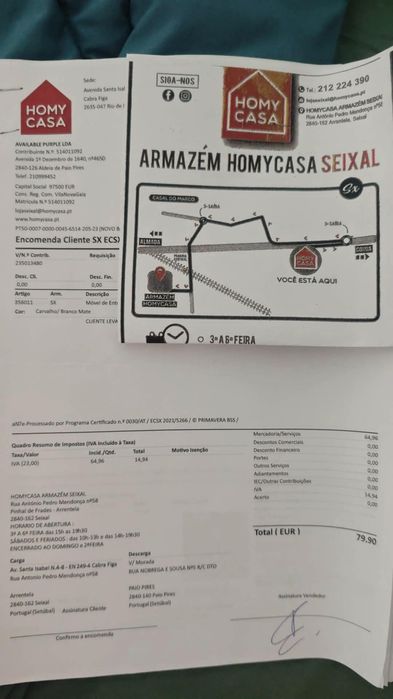 Móvel suspenso entrada