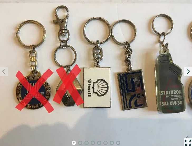 Pins de coleção e porta-chaves raros