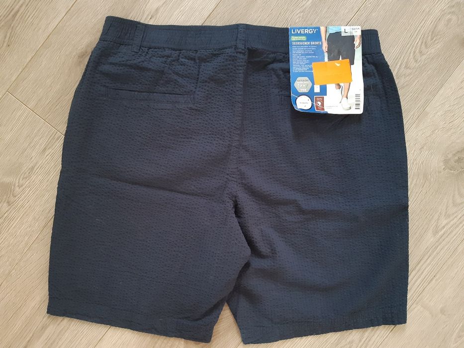 Szorty męskie krótkie spodenki granatowe marki Livergy w rozmiarze L