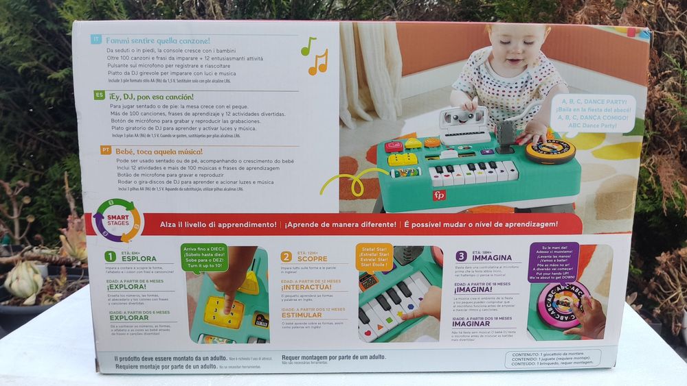 Mesa de Misturas DJ Fisher-Price (Aprender & Brincar) – Em Português!