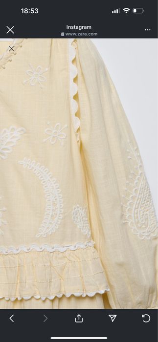 Сукня zara платье вишиванка 11-12 р 152см 13-14 р 164 см нове