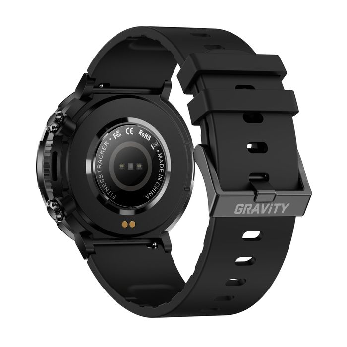 smartwatch gravity gt21-4 + czarny pasek silikonowy