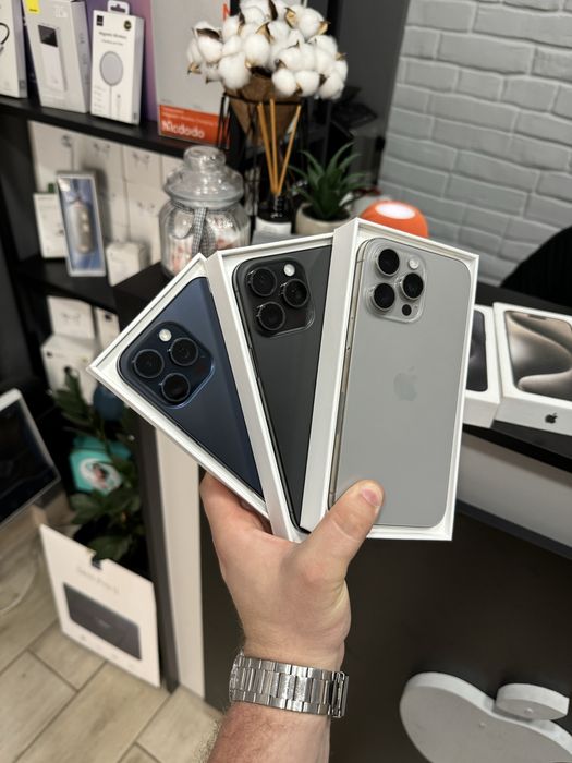 iphone 15 pro max 256gb blue/natural/black