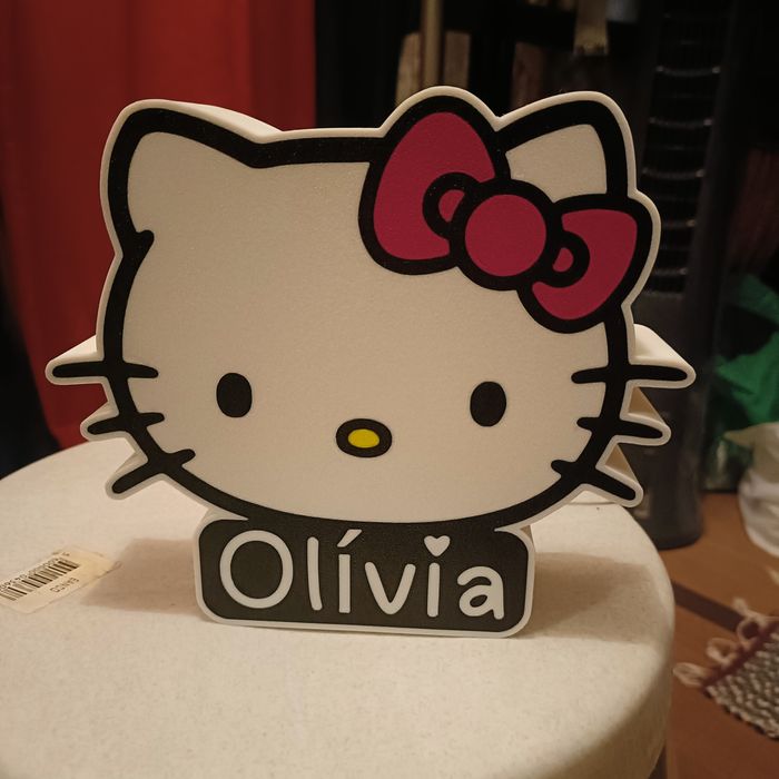 Luminária hello kitty