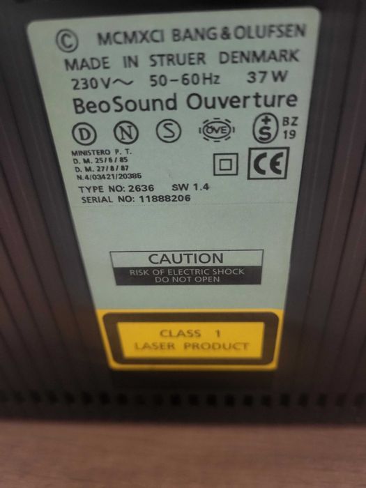 MCMXCI Bang Olufsena wieza firma made in struer denmark