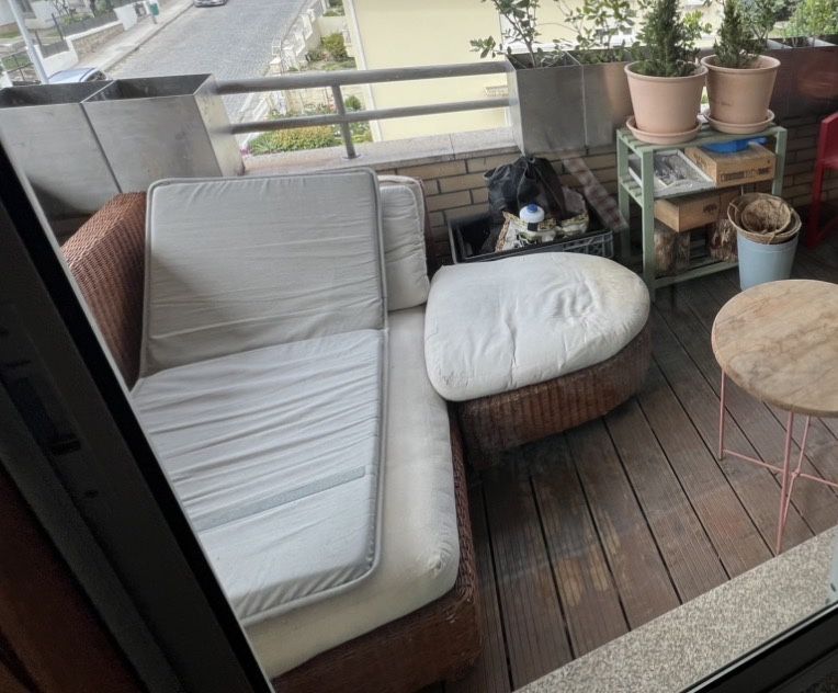 Sofa varanda / jardim - ratan - usado