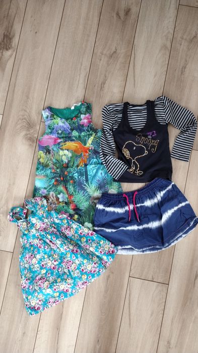 Ubrania H&M dla dziewczynki, r. 122