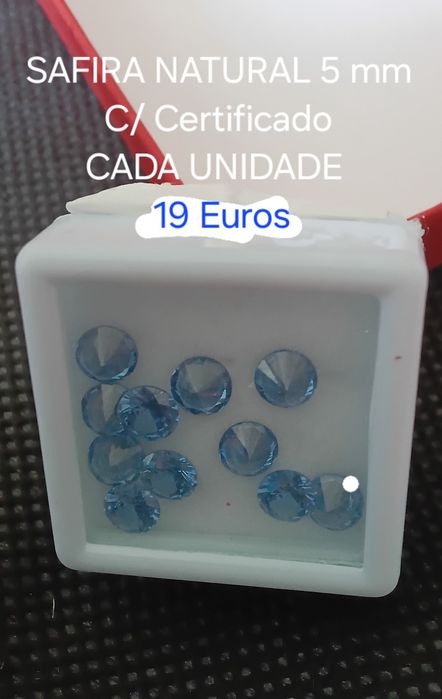Safira Natural com Certificado