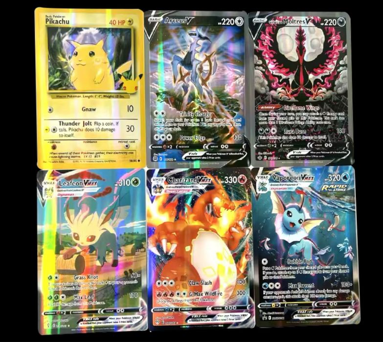 30 dużych kart Pokemon karty gra pikachu charizard jumbo big card
