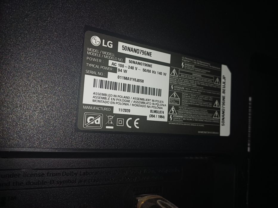 Telewizor Lg 50 cali nanocell