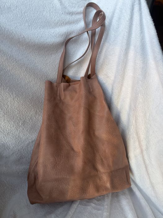 Duża różowa torba shopperka