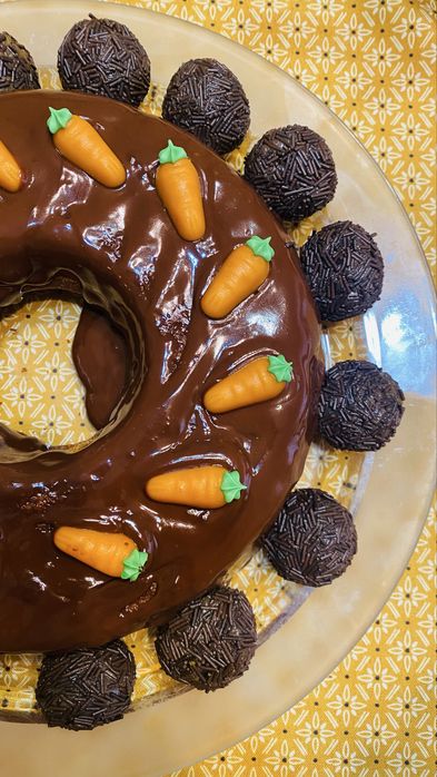 Bolo Cenoura e Chocolate