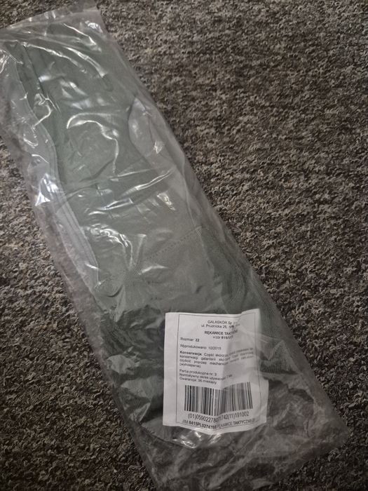 Rękawice taktyczne wzór 619 rozm 22 zielone