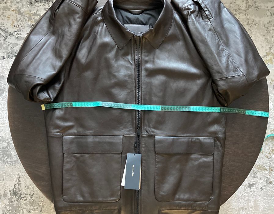 Куртка з овечої шкіри наппа  від  MASSIMO DUTTI  /  Розмір XXL