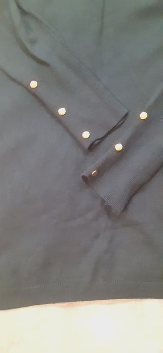 Sweter z golfem Sinsay ciemna zieleń 34 butelkowa
