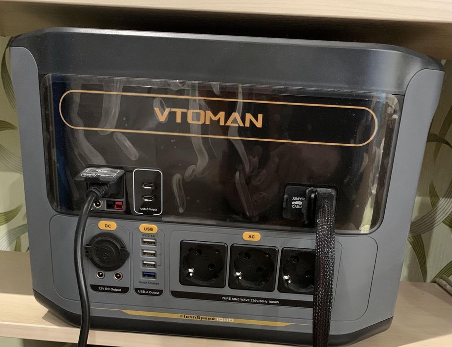 Vtoman FlashSpeed 1000 (1000 Вт, пік-2000 Вт, 828 Вт*год)