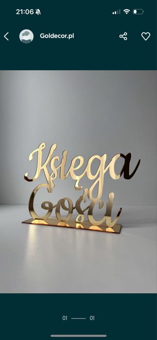 Ksiega gosci czarna pleksi wesele ślub