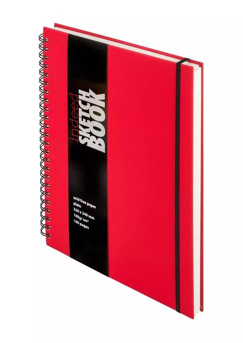 Szkicownik notes A4+ Czerwony. Nowy Produkt