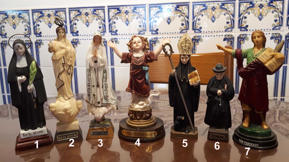 Figuras e objetos Religiosos de colecção