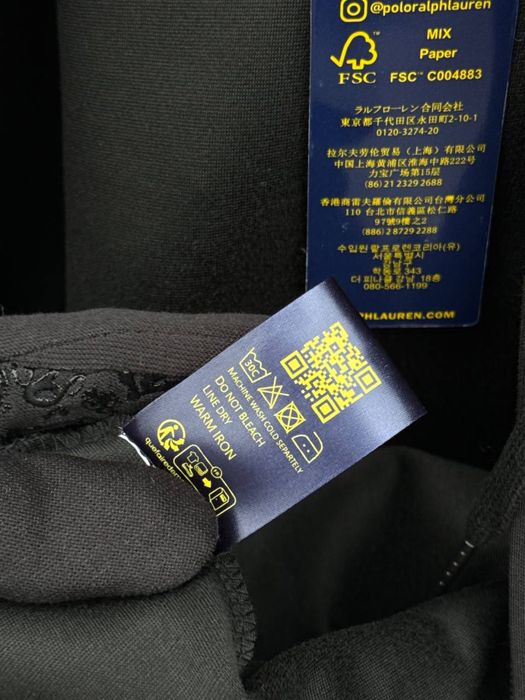 Зип-Худи Polo Ralph Lauren черная Зипка Поло Ральф Лоурен мужская худи