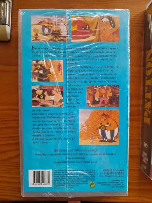 VHS Astérix e Cleópatra (Animação) VHS Nova Selada. Falado Português
