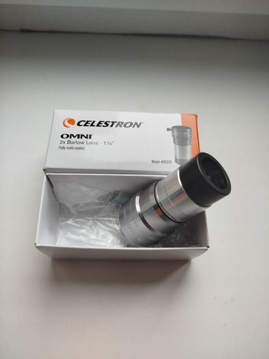 Лінза Барлоу CELESTRON до телескоп, линза Барлоу, 2х-1.25