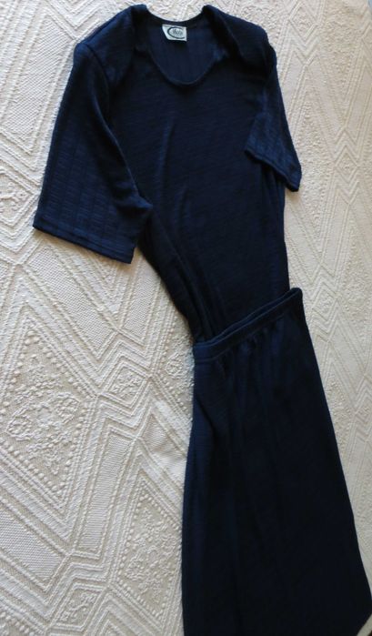 Conjunto 2 peças, Camisola e Saia, Tam. L Moda Paris - Como Novo