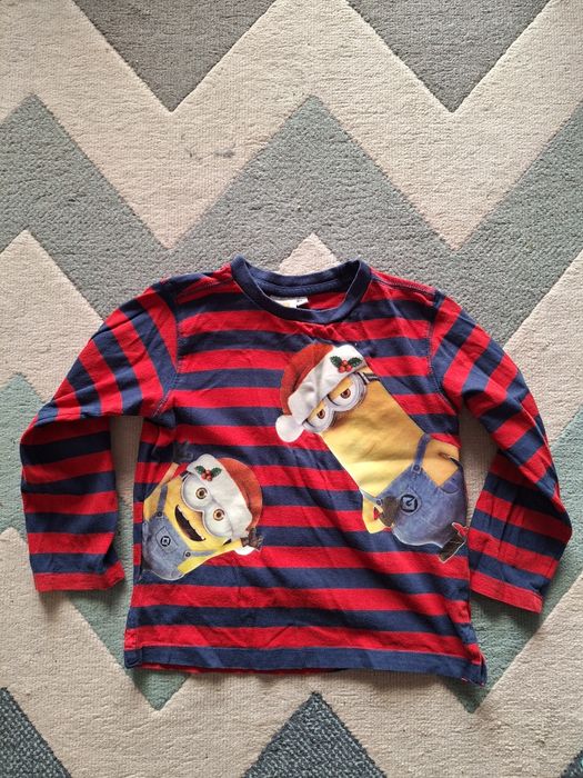 Bluzka długi rękaw Minionki święta Boże Narodzenie