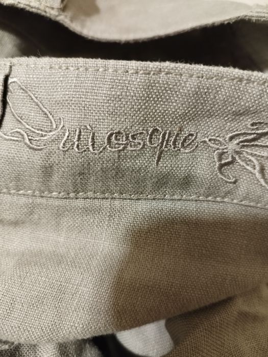 Spódnica casualowa vintage Quiosque XL len