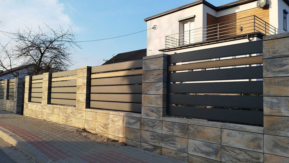 Ogrodzenia murowane | Panelowe | Metalowe Grzebieniowe PROJEKT Montaż