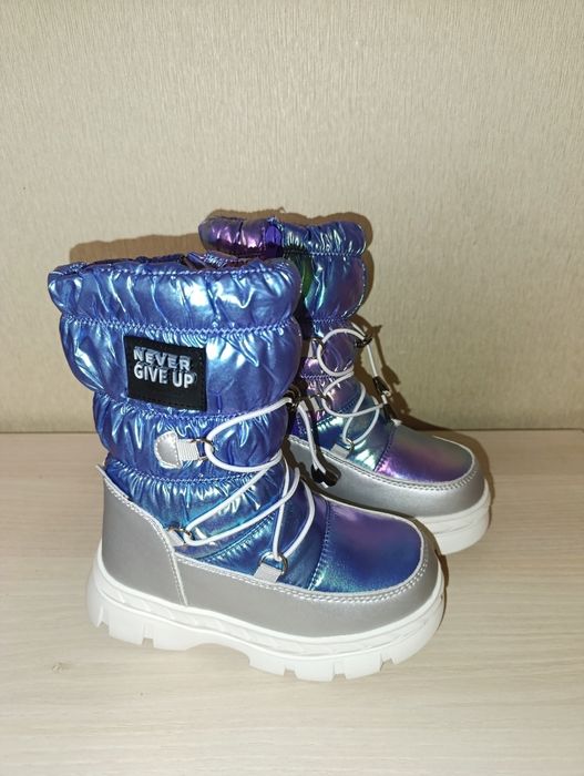 Зимові термо сапоги чоботи термо для дівчинки Зимние ботинки для девоч