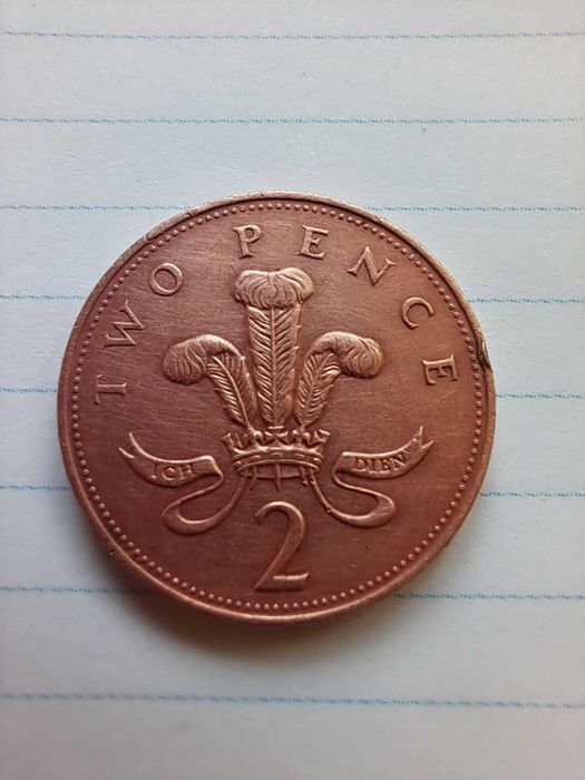 Колекционая монета Великобритания 2 пенси 1993 год