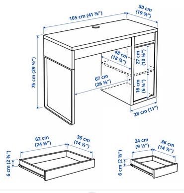 Secretária Micke Ikea